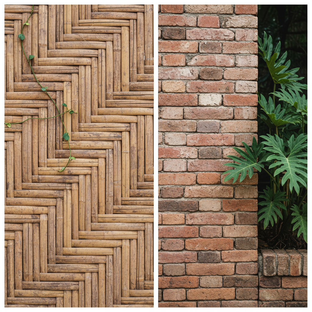Materiality: Brick and Bamboo